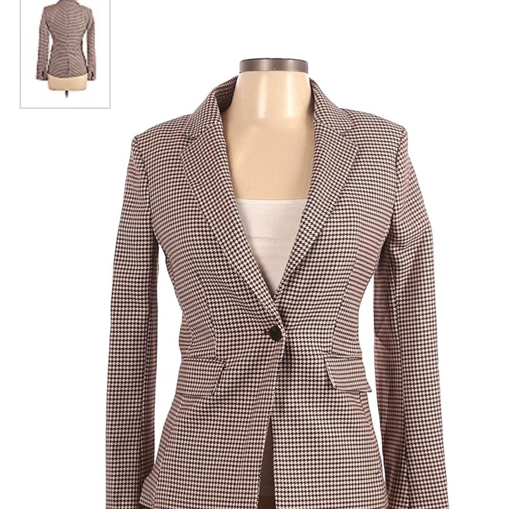 H&M houndstooth pattern blazer. Size 0. Perfect condition.